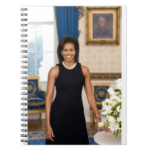 Officieel portret van First Lady Michelle Obama Notitieboek
