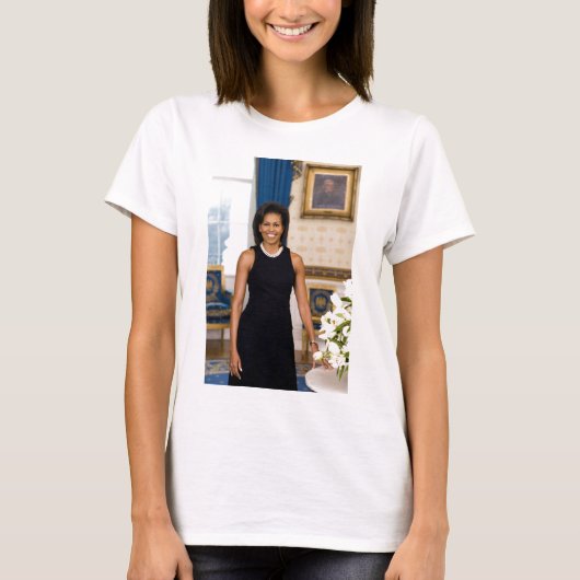 Officieel portret van First Lady Michelle Obama T-shirt (Voorkant)
