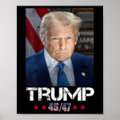 Officieel portret van Trump 4547 Poster (Voorkant)