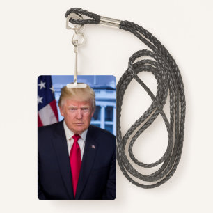 Officieel presidentieel portret van Donald Trump Badge