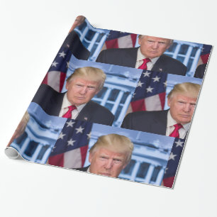 Officieel presidentieel portret van Donald Trump Cadeaupapier