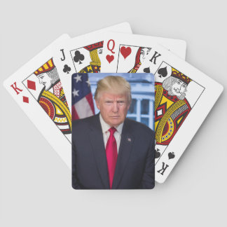 Officieel presidentieel portret van Donald Trump Pokerkaarten