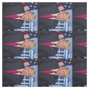 Officieel presidentieel portret van Donald Trump Stof