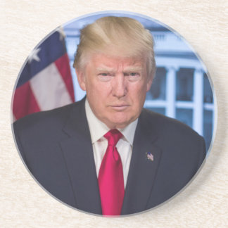 Officieel presidentieel portret van Donald Trump Zandsteen Onderzetter