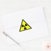 Officieel radioactief klaverbladsymbool driehoek sticker (Envelop)