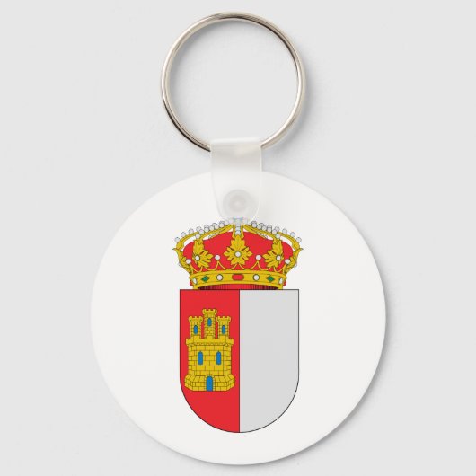 Officieel symbool van de coatingwapens van Castill Sleutelhanger (Voorkant)
