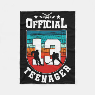 Officieel tiener 13e verjaardag 13 jaar jongen hoc fleece deken