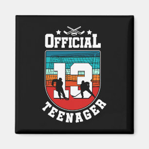 Officieel tiener 13e verjaardag 13 jaar jongen hoc magneet