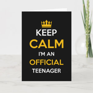 Officieel tiener cadeau kaart