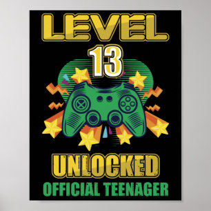 Officieel tienerniveau 13 onvergrendelde verjaarda poster