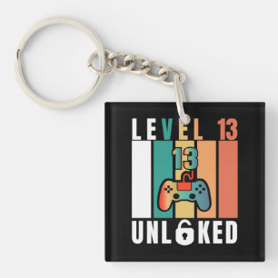 Officieel tienerniveau 13 onvergrendelde verjaarda sleutelhanger
