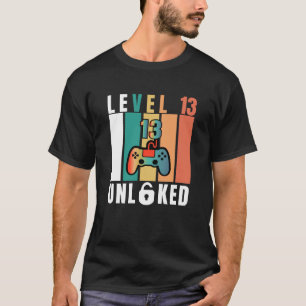 Officieel tienerniveau 13 onvergrendelde verjaarda t-shirt