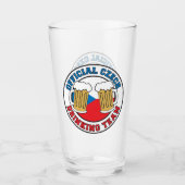 Officieel Tsjechisch Drink team Glas (Voorkant)