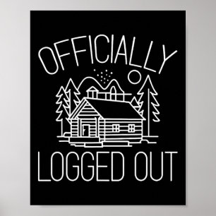 Officieel uitgelogde ontwerp voor een blokhutliefh poster