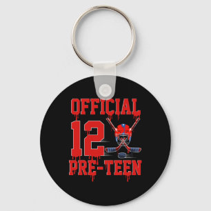 Officieel verjaardagsijs voor pre-tieners van 12 j sleutelhanger