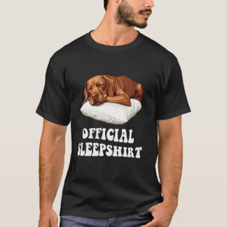 Officieel Vizsla Slaathemd Hond Liefhebber Nachtpo T-shirt