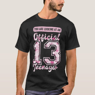 Officiële 13 tiener 13e verjaardag 13 jaar oud t-shirt
