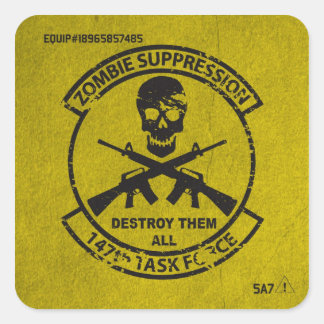 Officiële 147e Zombie TF Apparatuur ID Sticker