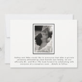 Officiële 2 aankondiging van het fotohuwelijk (Achterkant)