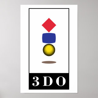 Officiële 3DO Logo poster