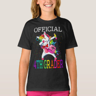 Officiële 4e klas terug naar school Eenhoorn T-shirt