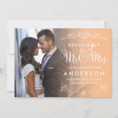 Officiële aankondiging huwelijk - Peach (Voorkant)