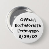 Officiële Bachelorette Entourage - Gepersonaliseer Ronde Button 7,6 Cm (Voorkant /achterkant)