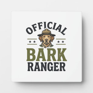 Officiële Bark Ranger Hond Vintage Grafisch_1 Fotoplaat