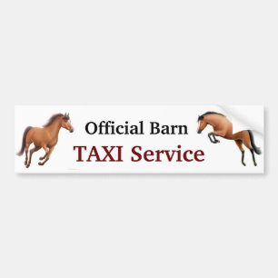 Officiële Barn Taxi Service Bumpersticker