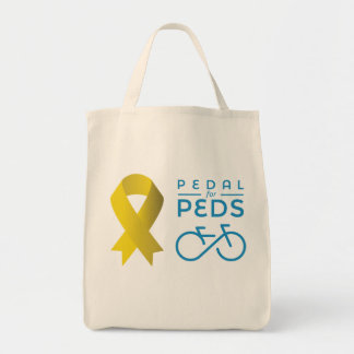 Officiële benaming 2016 Pedal for Peds Grocery Bag Tote Bag