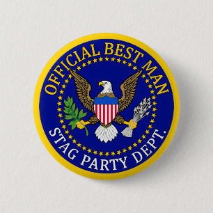 Officiële beste man ronde button 5,7 cm