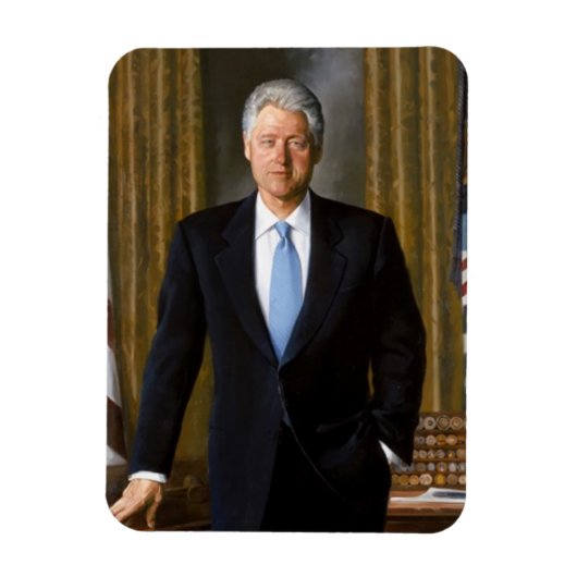 Officiële Bill Clinton-portret Magneet (Verticaal)