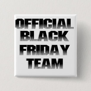 Officiële Black Friday teamlid Vierkante Button 5,1 Cm