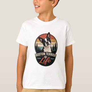 Officiële Boston Terrier Life Logo T-shirt