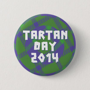 Officiële Button 2014 Tartan Dag