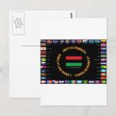 Officiële Caribische vlag Briefkaart (Voorkant / Achterkant)