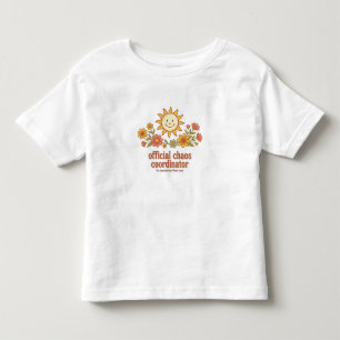 Officiële Chaos Coördinator Retro Gelukkig Zon Des Kinder Shirts