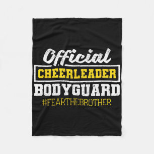 Officiële Cheerleader Lijfwacht Angst De Broer Si Fleece Deken