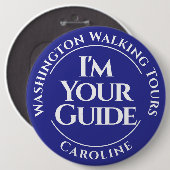 Officiële City Tour Guide Badge Button (Voorkant /achterkant)