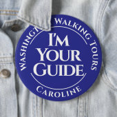Officiële City Tour Guide Badge Button (In situ)