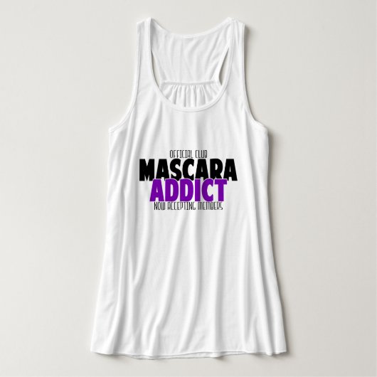 Officiële club - Mascara Addict Tanktop (Design voorkant)