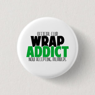 Officiële club - Wrap Addict Ronde Button 3,2 Cm