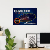 Officiële Comet ISON Poster and Finder Chart (Thuiskantoor)