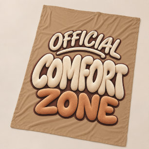 Officiële Comfortzone Grappig Fleece Deken