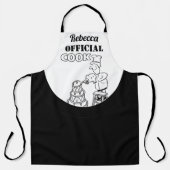 Officiële Cook met haar naam - Gift Schort (Voorkant)