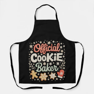 Officiële Cookie Baker Kerstmis Kerstmis Familie B Schort