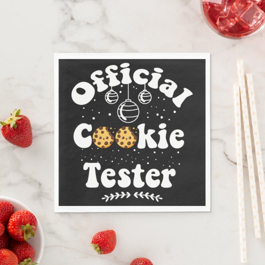 Officiële Cookie Tester Cookie Lovers Kerstmis Servet (Insitu)