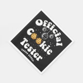 Officiële Cookie Tester Cookie Lovers Kerstmis Servet (Hoek)