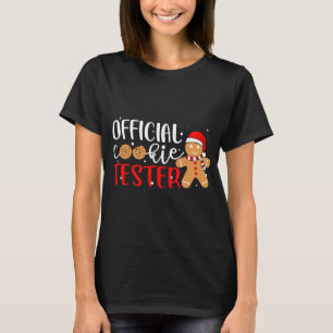 Officiële Cookie Tester Gingerbread Man Christmas T-shirt