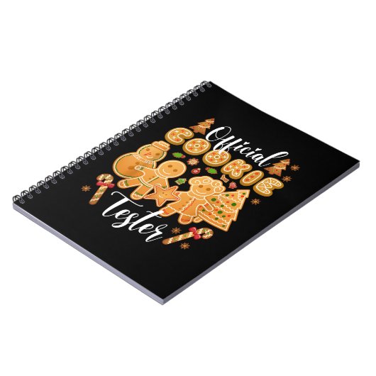 Officiële Cookie Tester Gingerbrood kerstbakkerij Notitieboek (Linkerzijde)